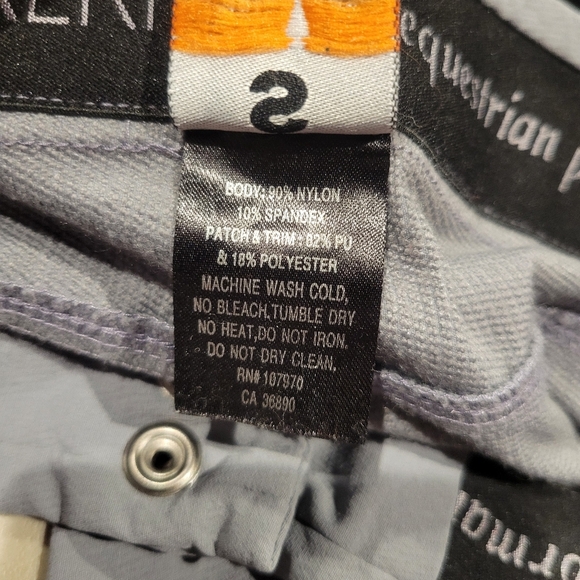 Kerrits Kids Size S Gray Horse Riding Breeches With Knee Patch - Picture 6 of 6